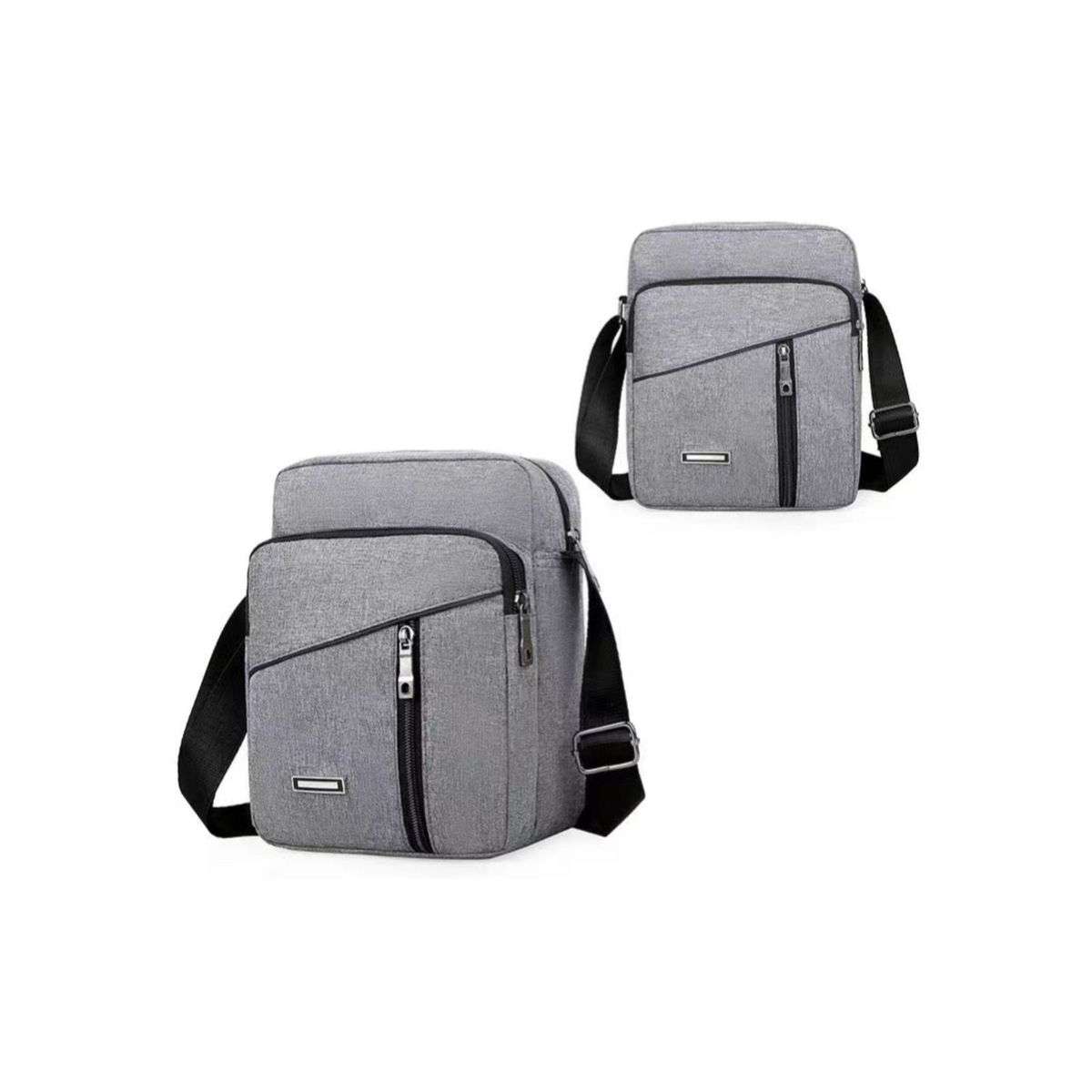 Grey Portable Shoulder Bag