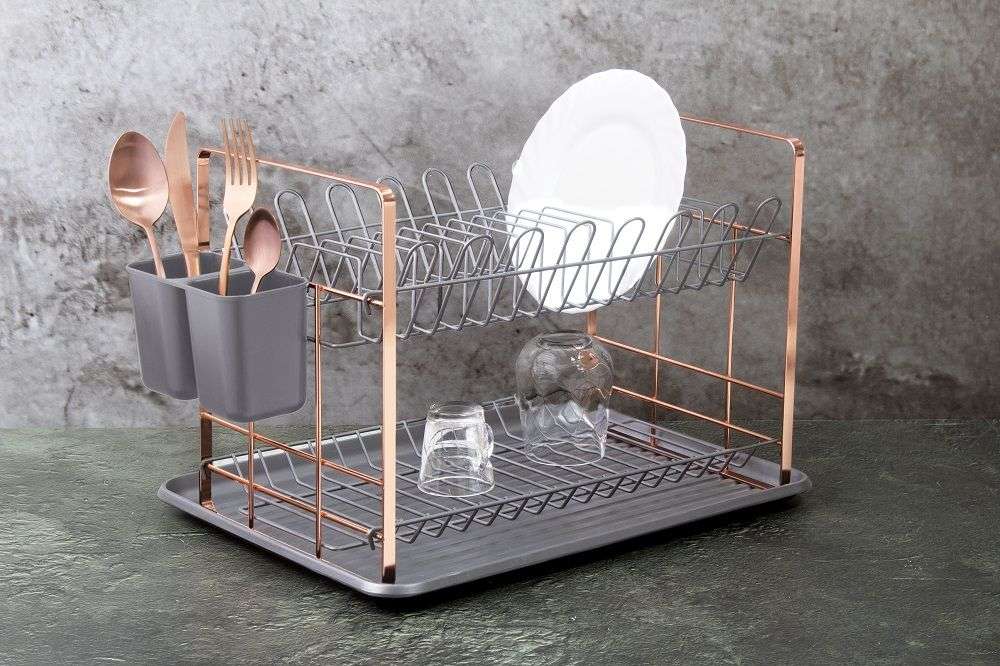 Berlinger Haus 48cm Stylish PP Dish Rack - Moonlight Collection (DISPLAY MODEL)