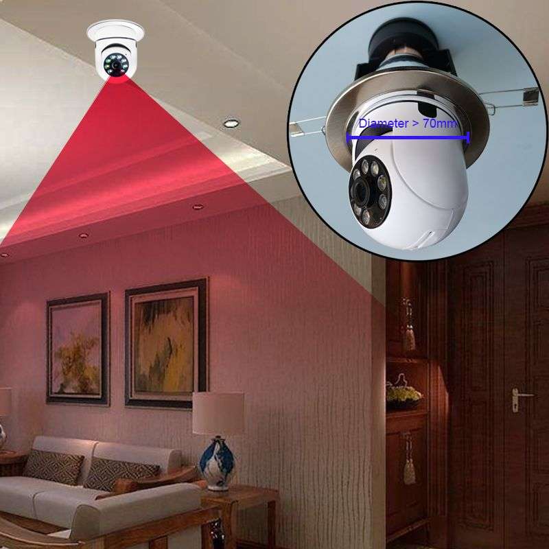 360 Degree 1080P Wireless Panoramic Home Security WiFi Smart Camera