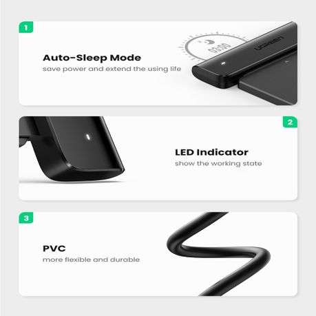 Ugreen - CM321 USB Type-C to 2.5" SATA HDD/SSD Converter Cable 5Gbps-Black - Ugreen - CM321 USB T...