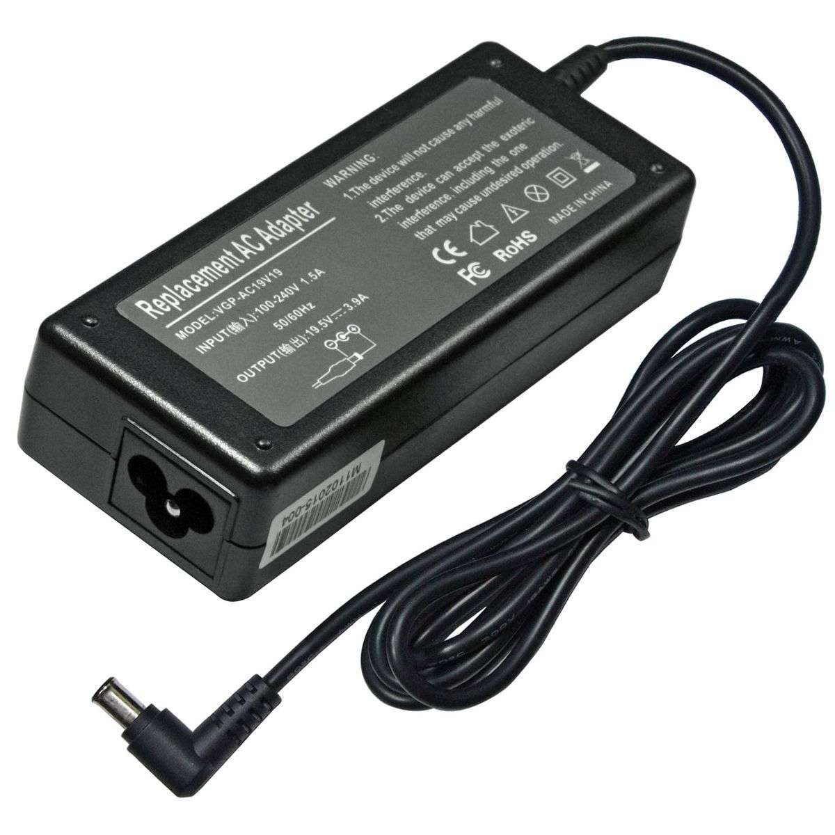 United - 75W Sony Laptop Ac Adapter 19V 3.9A 6.5*4.4mm Center Pin