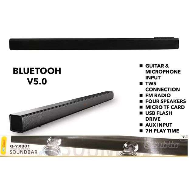 Andowl 85cm Soundbar Audio Surround Sound System - with Remote