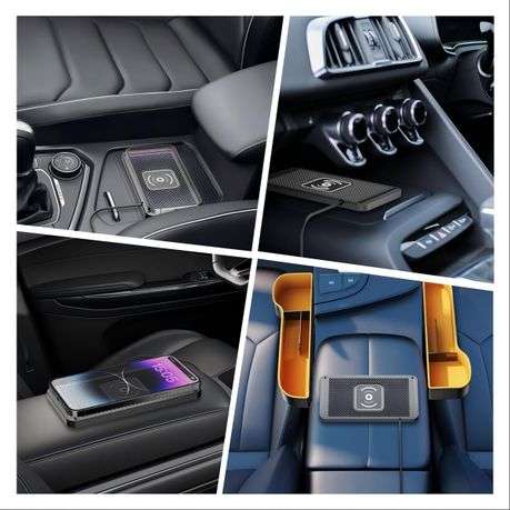 Vehicle Non-Slip Wireless Car Charger, Cuttable - 1m USB
