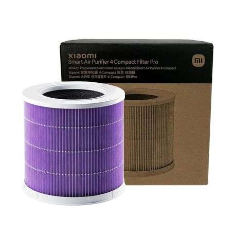 Xiaomi - Smart Air Purifier 4 Compact Filter Pro - Purple - Xiaomi - Smart Air Purifier 4 Compact...