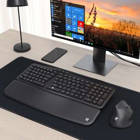 Redragon - BS7161 2.4G Wireless Keyboard and Mouse Combo - Black - Redragon - BS7161 2.4G Wireles...