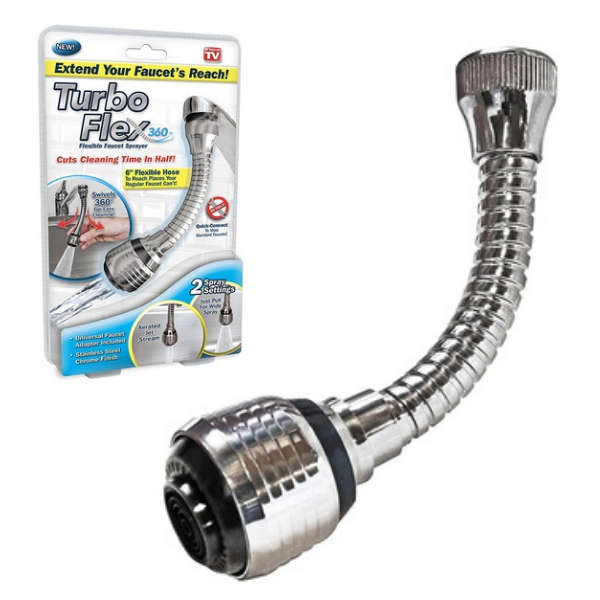 Turbo Flex 360 Flexible Faucet Sprayer (Read Description)