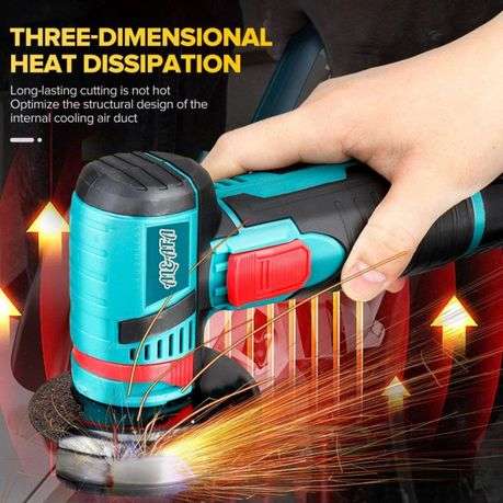 Al&Afa 3" 12V Rechargeable Angle Grinder With 2 Batteries, 2 Discs & Case