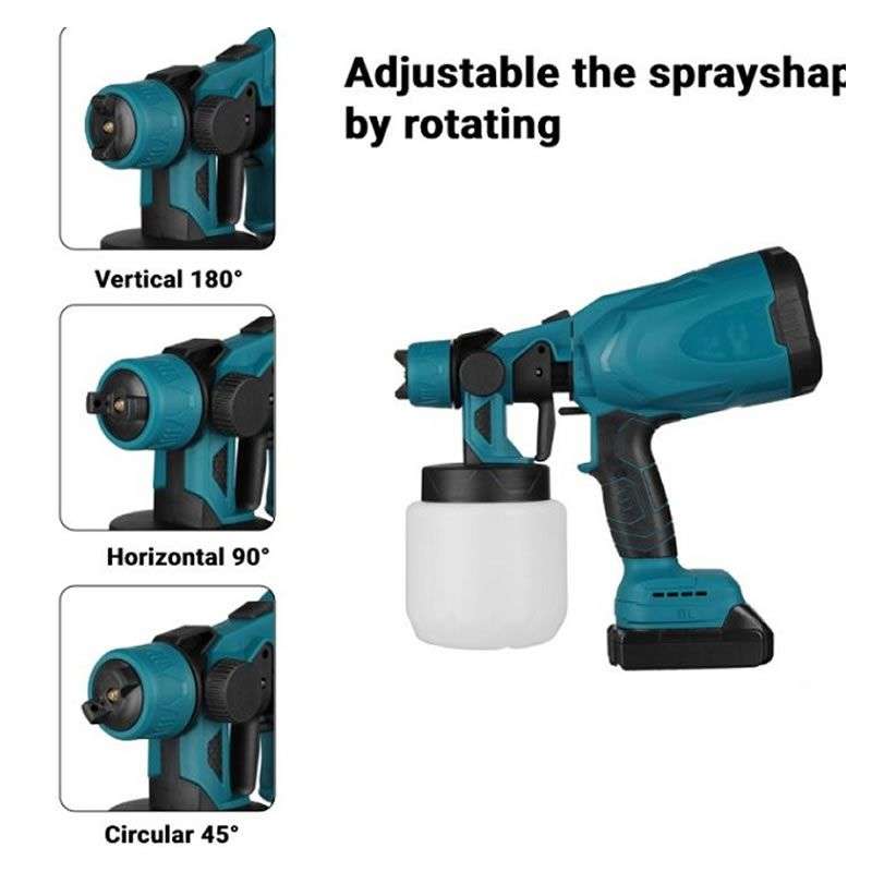Portable Cordless Spray Gun 25V 15000mah Battery