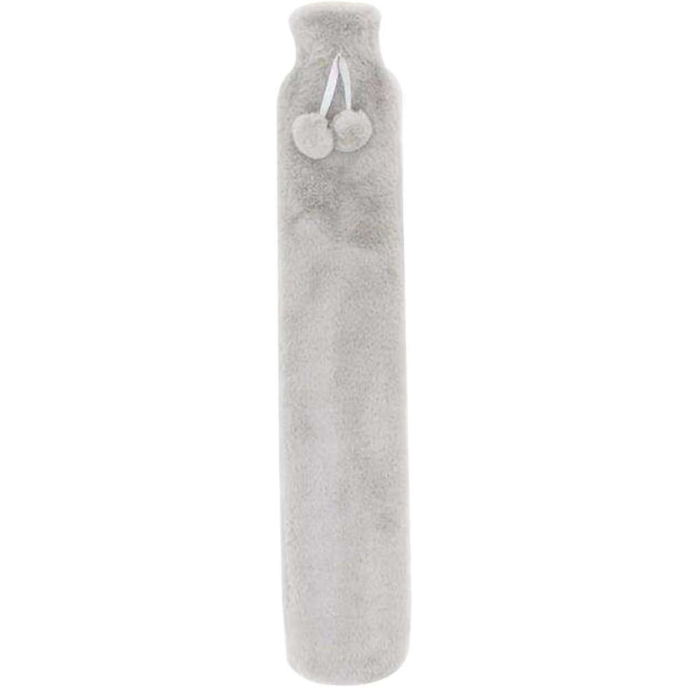 Long  Hot Water Bottle - dark Grey