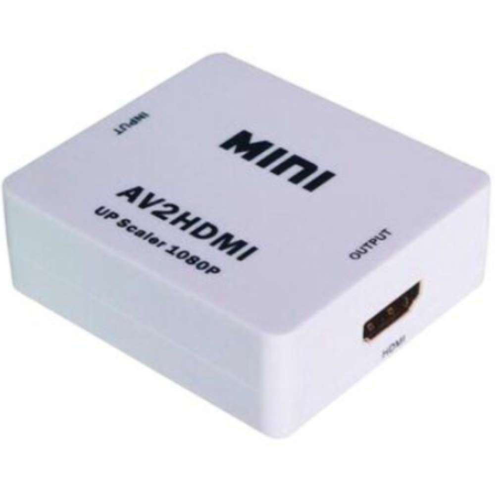 Mini AV To HDMI Converter Adapter - RCA Cable to HDMI Splitter HDMI Adapter