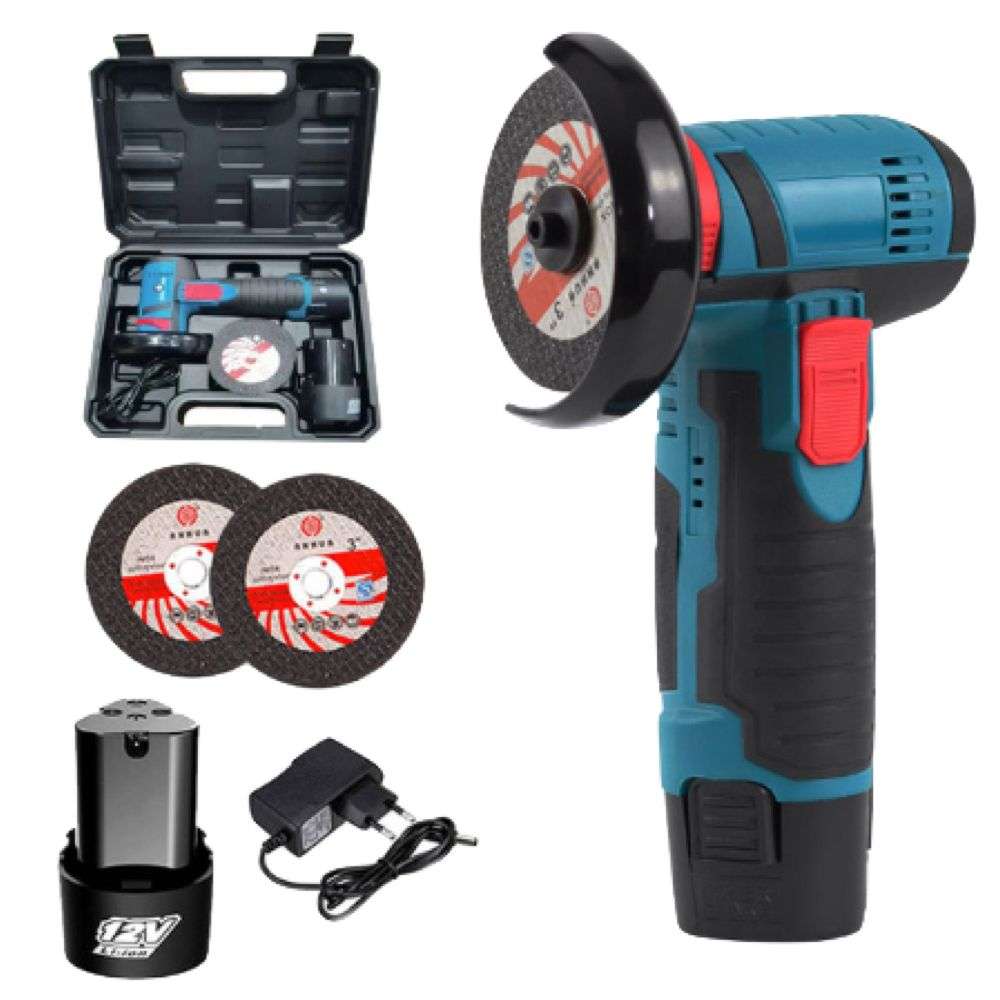 DIY Tools 12V Angle Grinder With Rechargeable Battery Mini-22cm