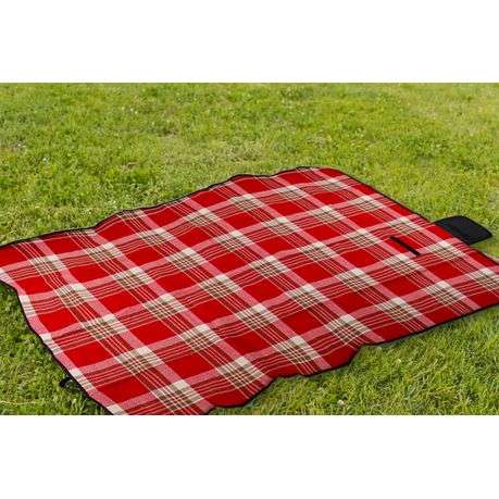 200x150cm Picnic Blanket & Camping Mat with Waterproof Under & Carry Strap
