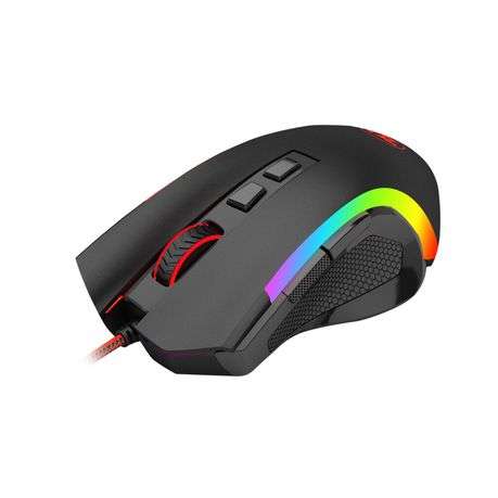 Redragon - Griffin 7200DPI Gaming Mouse - Black - Redragon - Griffin 7200DPI Gaming Mouse - Black