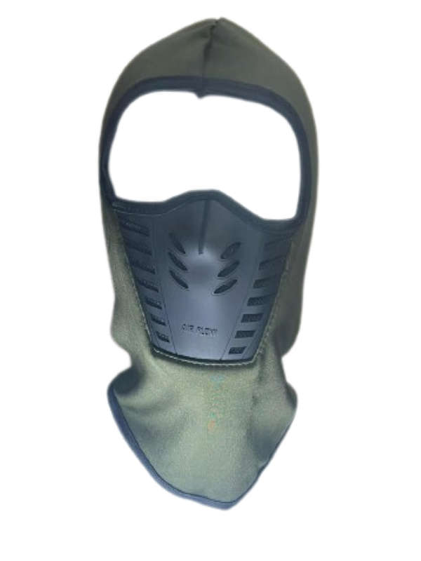 Balaclava Full Face Mask with Breathable Air Vents - Green