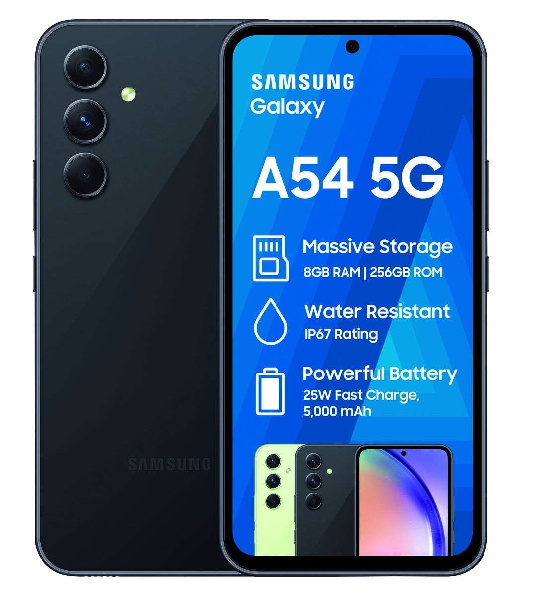 Samsung Galaxy A54 5G 256GB Dual Sim - Awesome Graphite + Cover