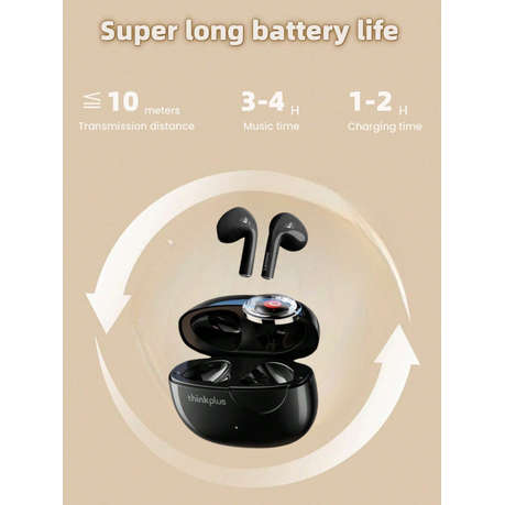 LENOVO THINKPLUS - LP17 - Sound Isolation Earbuds With Low Latency - Black