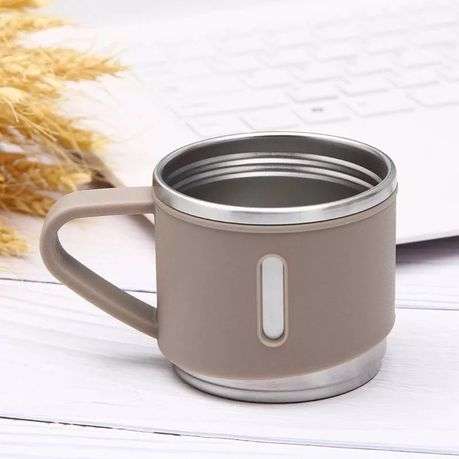 500ml Stainless Steel Double Wall Thermos Vacuum Flask and 3x 180ml Cups