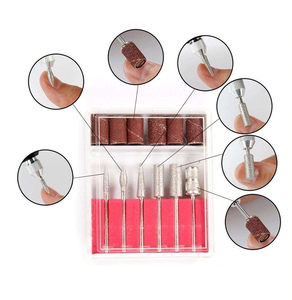 Professional Electric Manicure Nail Drill Machine Set - White