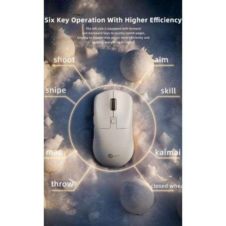 Lenovo Lecoo - WS216 - 2.4Ghz Silent & Comfortable Wireless Mouse - White