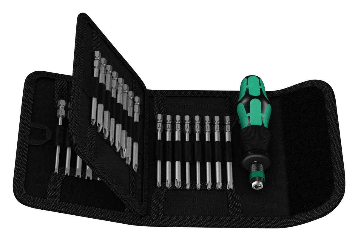 Wera (KRAFTFORM KOMPAKT 62) Screwdriver Bit Set, Phillips 33 Pieces