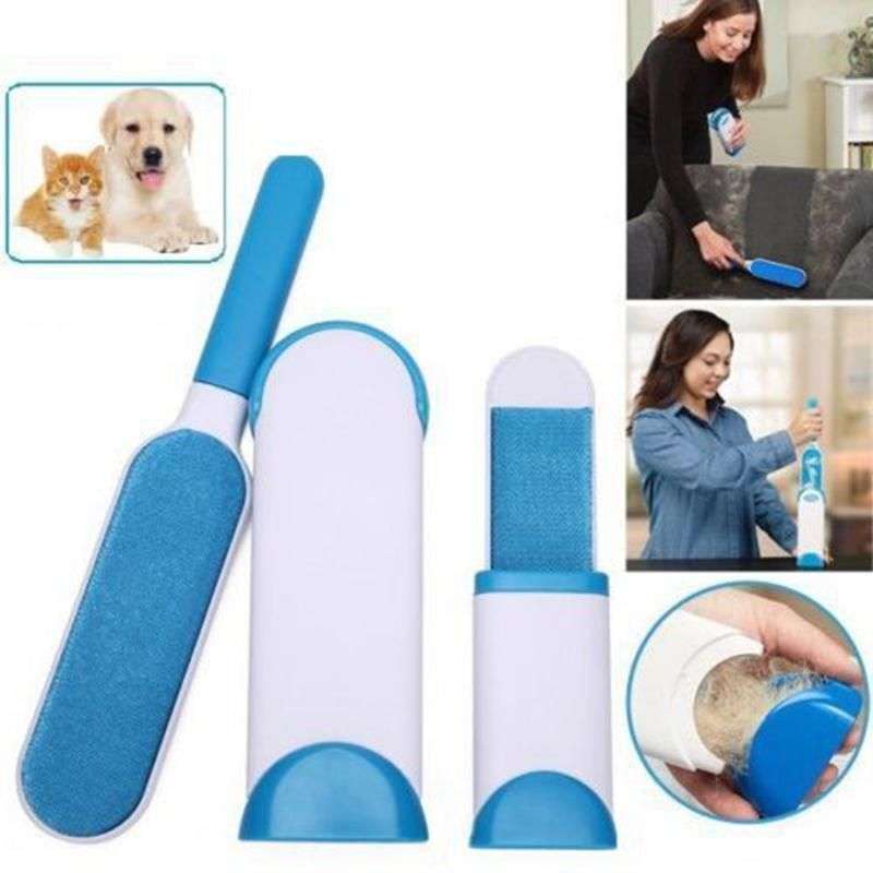 Reusable Pet Fur Remover with self cleaning base