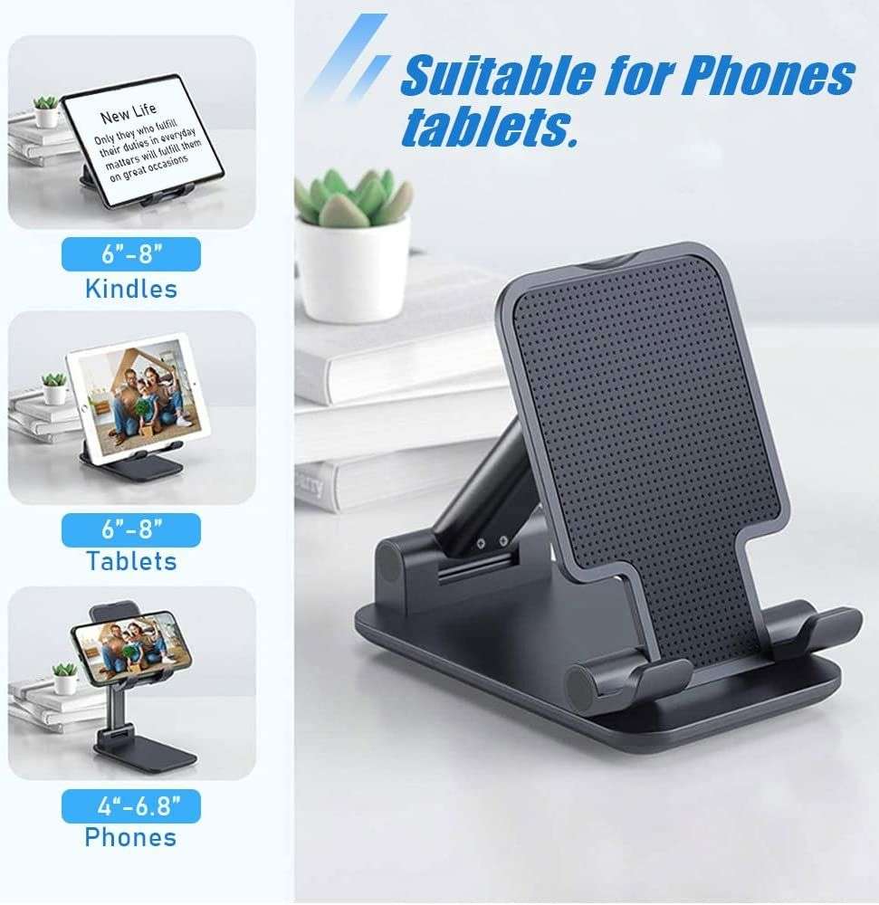 Cell Phone Stand with Angle Height Adjustable & Foldable