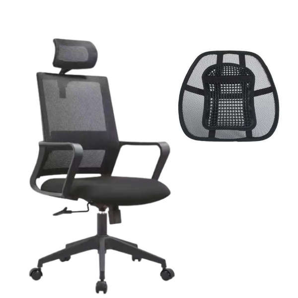 Swivel Office Chair with Back Mesh Support Attachment