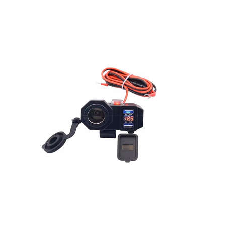 Motorcycle Dual USB charging / Cigarette Lighter kit