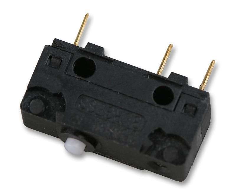 Saia-Burgess (V4NT8) Microswitch, Snap Action, Plunger, SPST, Solder,