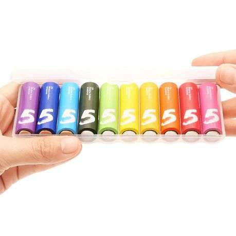 Xiaomi - Rainbow 5 AA Batteries - 10 Pack - Xiaomi - Rainbow 5 AA Batteries - 10 Pack