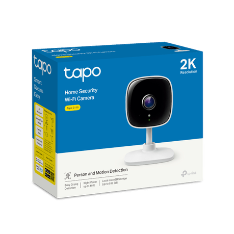Tp-Link - Tapo C110 Home Security Wi-Fi Camera / 3MP UHD with Night Vision - Tp-Link - Tapo C110 ...