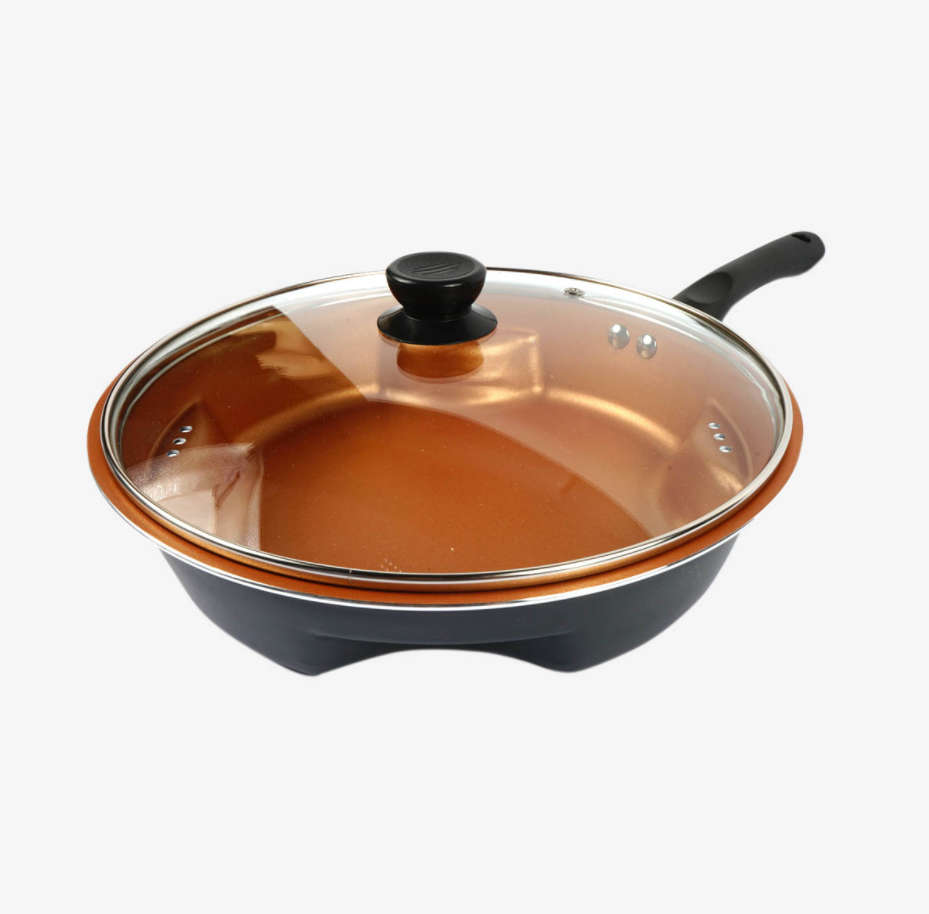 Steel Air Fry Pan With Lid