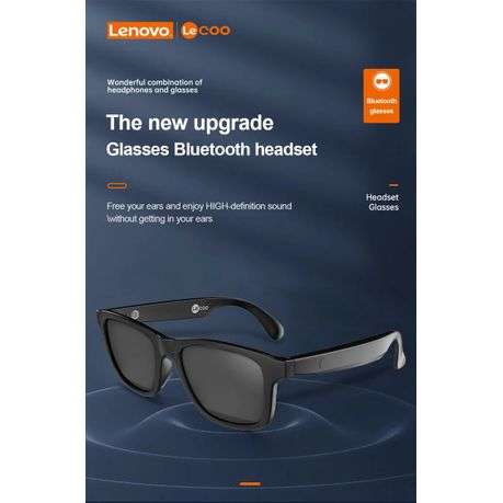 Lenovo Lecoo - C8 - UV400 Polarized Wireless BT Smart Sunglasses - Silver