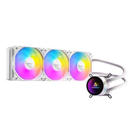 Antec - Luna 360 ARGB CPU Liquid Cooler - White - Antec - Luna 360 ARGB CPU Liquid Cooler - White