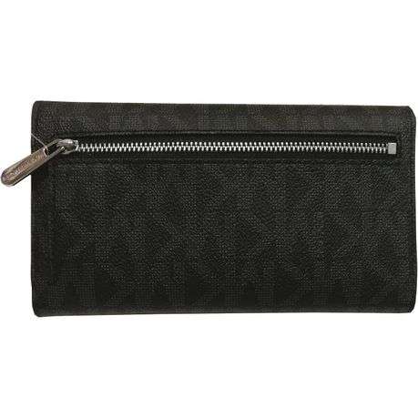 Michael Kors Jet Set Large Trifold Wallet 35F8STVF3B - Black