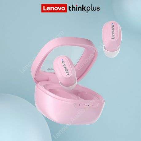 Lenovo - XT62 -Transparent Design Wireless Noise Cancelling Earphones- Pink