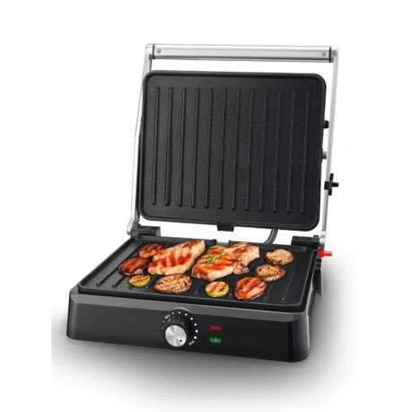 2200W Panini Press Grill&180 Flat Open Large Grill