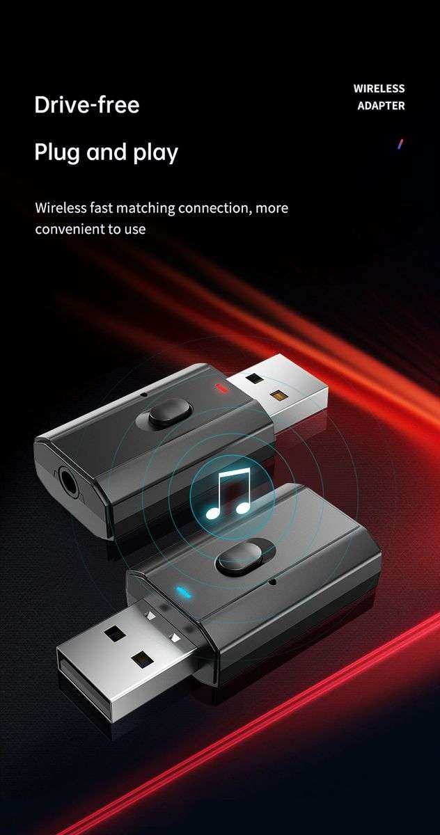 Bluetooth 5.0 Receiver and Transmitter Audio Adapter