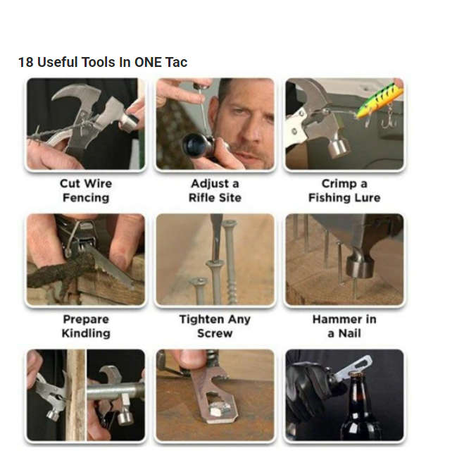 Tac Tool 18 Tools in One