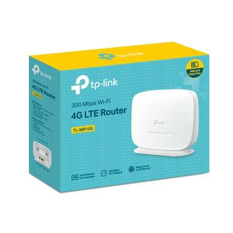 Tp-Link - 300Mbps TL-MR105 Wireless N 4G LTE Router support SIM card - Tp-Link - 300Mbps TL-MR105...