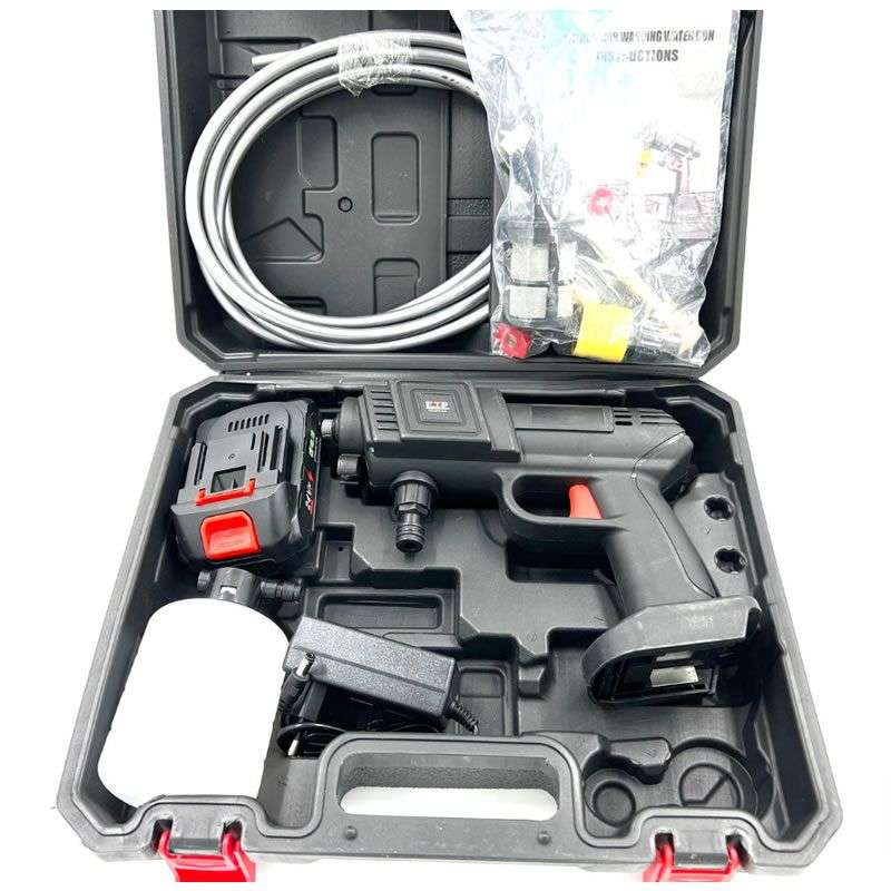 Car Pressure Wash Equipment 24V Rechargeable Portable High-Pressure Spray Gun with CASE