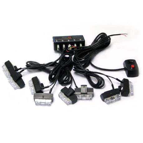 Grill Clip-On Emergency Strobe Warning Light - White