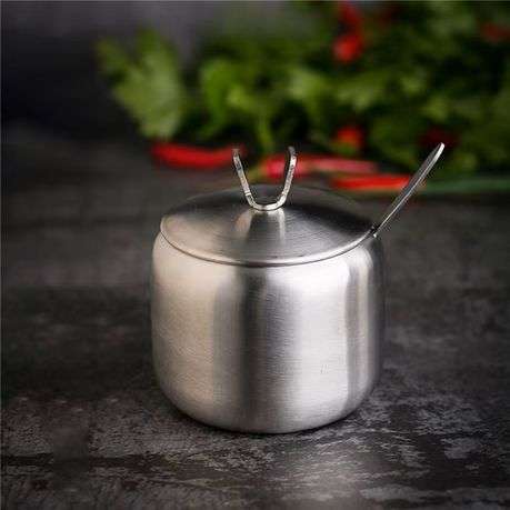 3 Jar Seasoning Condiment Spice Jar and Spoon Set