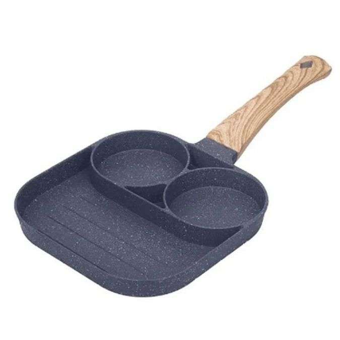 Aluminum 2/4-Hole Crepe Non-Stick Frying Pan