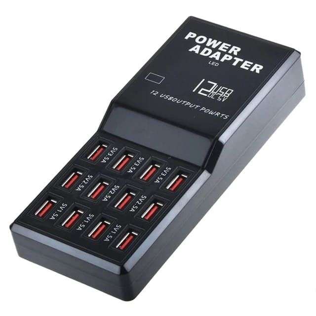 Universal 12 Port USB Hub Fast LED Charger Power Adapter Charging Station