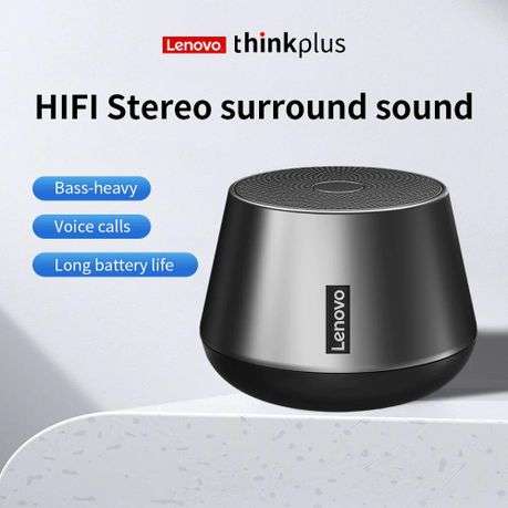 Lenovo Thinkplus - K3 Pro - Portable HiFi Sound Wireless Speaker - Silver