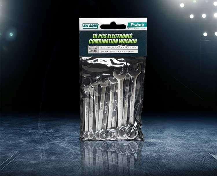 Proskit, Wrench Set, Combination, Metric, 10 Piece