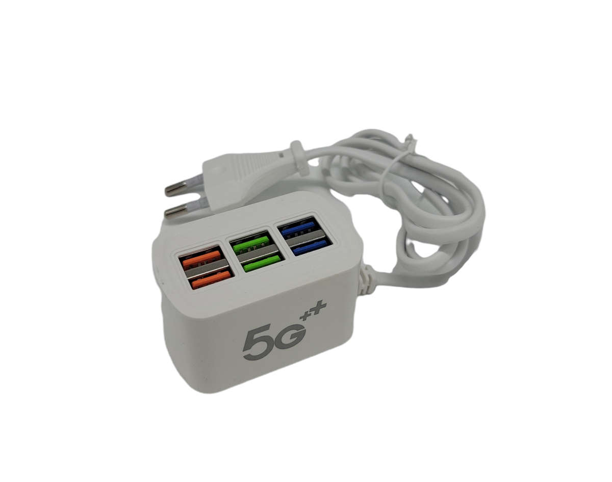 5G 6 USB Fast Charge 3.1A Multi-Port USB Power Adapter - Open Box