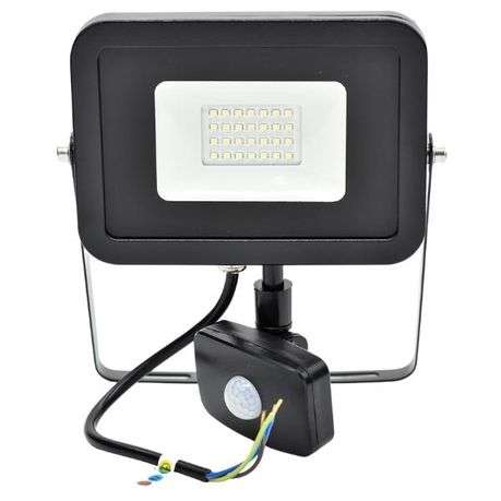 Waco - LED Floodlight with Sensor 30W - Slimline 6500K - Waco - LED Floodlight with Sensor 30W - ...