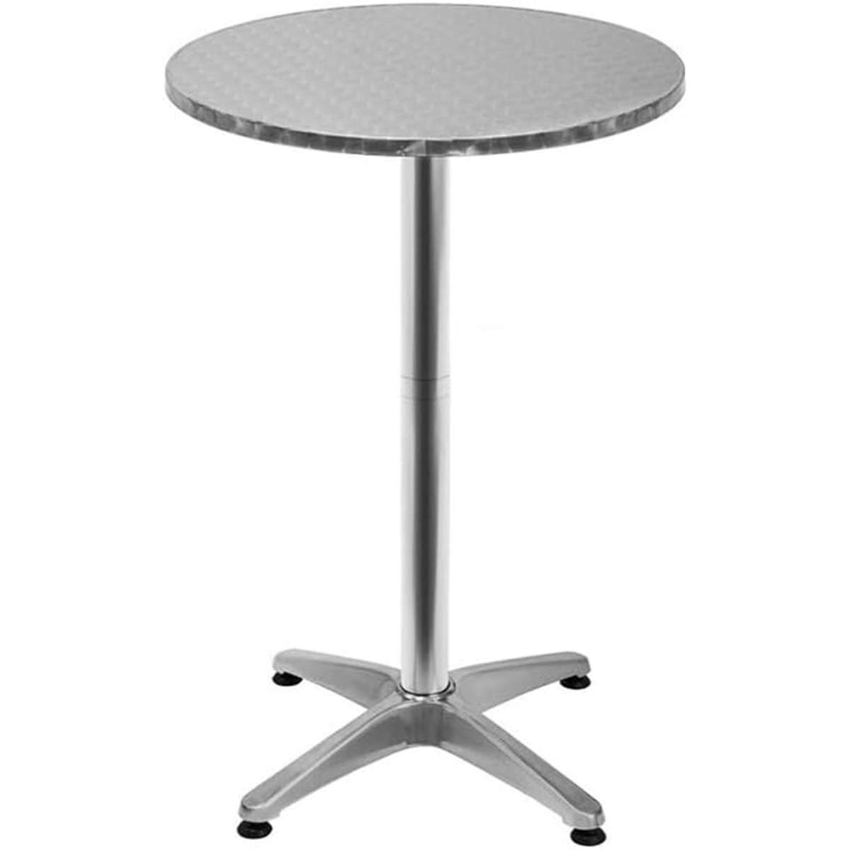 Silver Metal Round Coffee Table